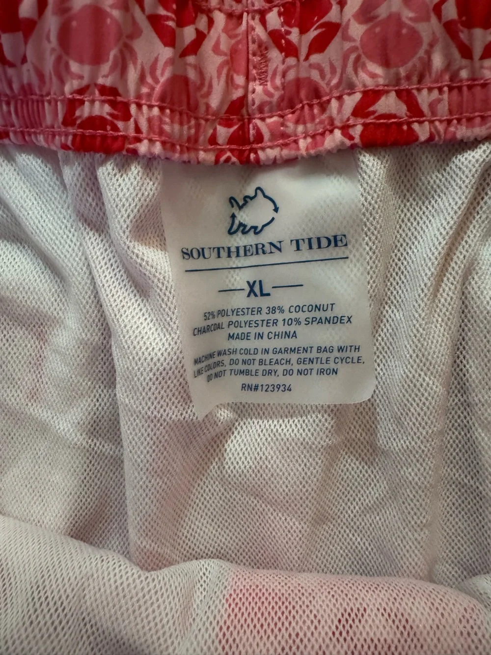 NWT Men’s Crab Swim Shorts with Drawstring